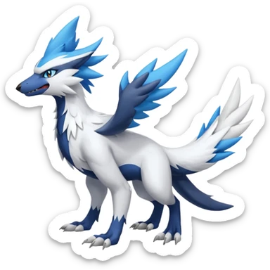 Nargacuga-Silvally-Wolf-Latios-fusion, full body  sticker