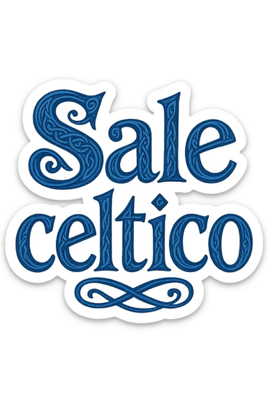 Sale celtico in italiano sticker