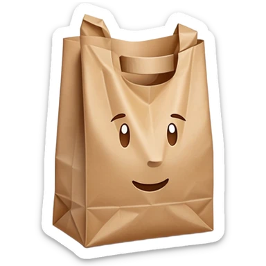Grocery bag sticker