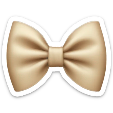 Beige bow sticker