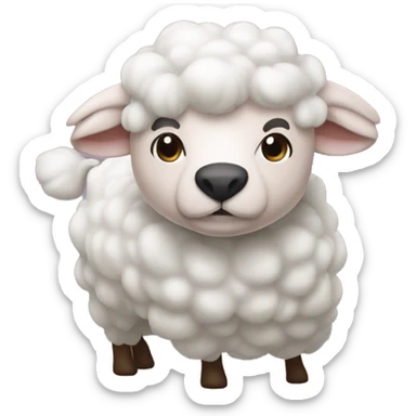 Rosa schlafendes Schaf sticker