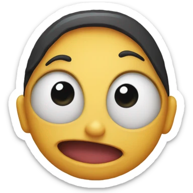 A dead emoji Edith the tounge out sticker