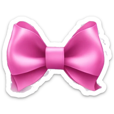 Pink bow on a disco ball sticker