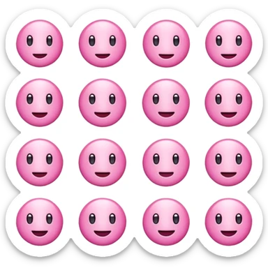 Pink aesthetic emojis sticker