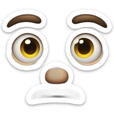 glare eyes look of disapproval sticker