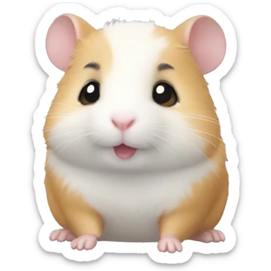 cute  blu hamster sticker