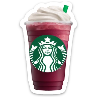starbucks strawberry açaí refresher  sticker