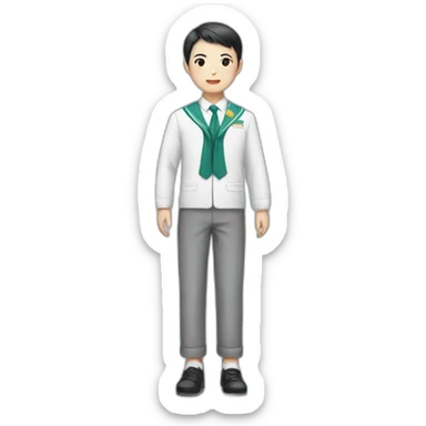 chinese school uniform sticker