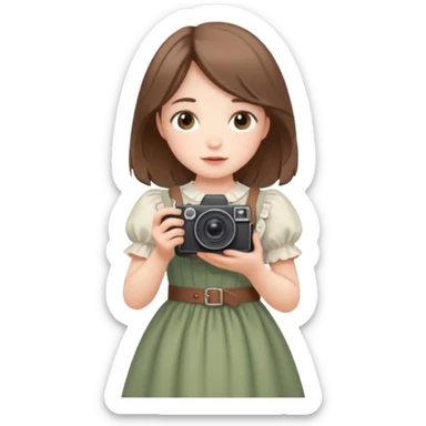 aestetic camera cottage core cute light sticker
