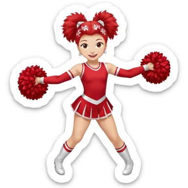 Rutgers full body Cheerleader sticker