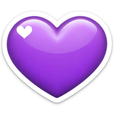 corazones morados sticker
