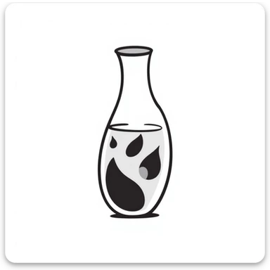 a vase hand drawn doodle style sticker