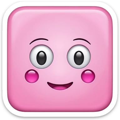 pink simple plan square sticker