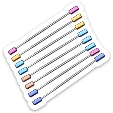 Bobby pins of different colour's  sticker