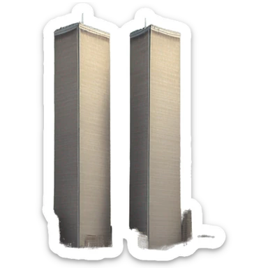 Twin towers sticker
