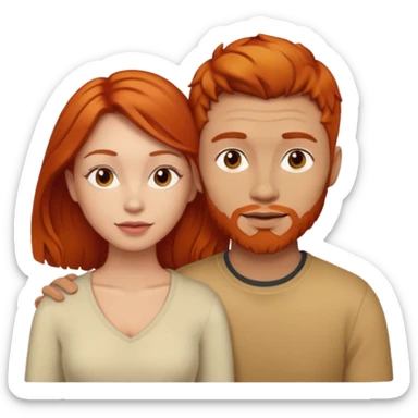 👩🏼‍❤️‍👨🏽 Something like this, but make the guy more lighter and give the girl a bit more red hair like ginger style sticker