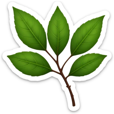 convert the green colour stem part into dark brown colour sticker