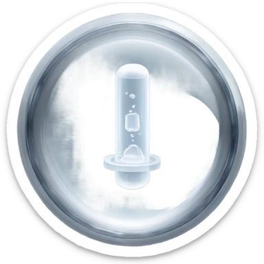 disk of quartz in valve vacuum tube sticker