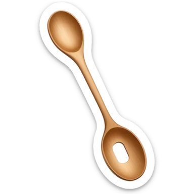 non-reusable wooden spoon sticker