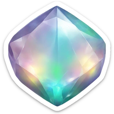 opal crystal gemstone money sticker