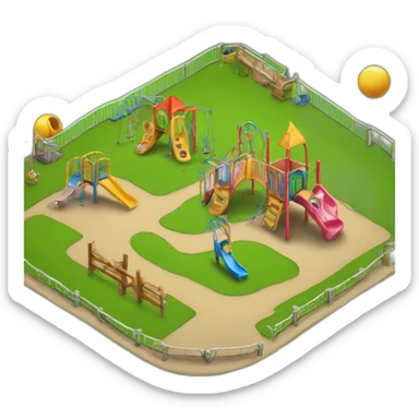 Kids playground sticker