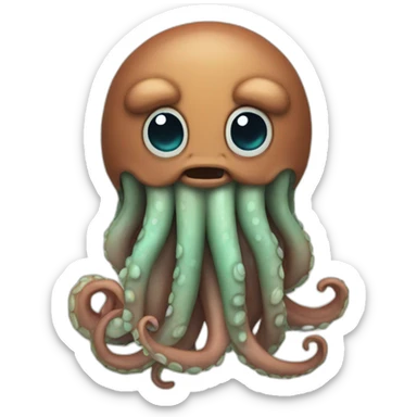 Cute  kraken sahring sticker