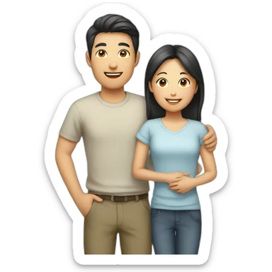 family asian sticker