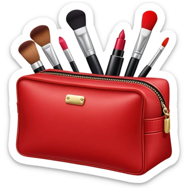 Makeup bag sticker