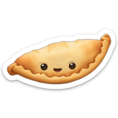 timid face empanada sticker