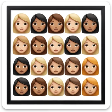 multiple girly framed photos sticker