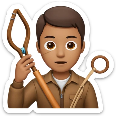 slingshot cartoon sticker