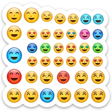 emoji pack for mobile social network sticker