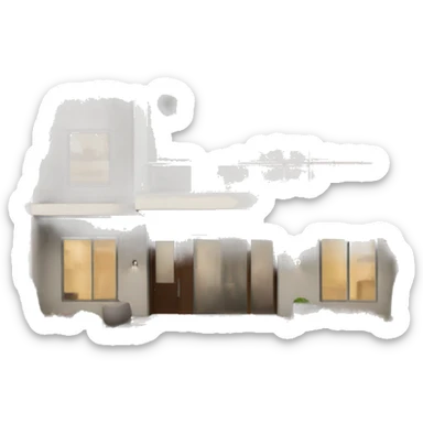 Contemporary modern looking home sticker