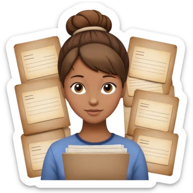 one photo with bun like catalog cards from delivery  sticker