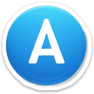 blue circle with a white check mark in the middle sticker