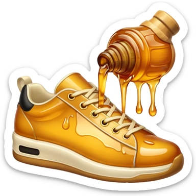 Sneakers made of honey  sticker