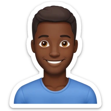 Black handsome guy  sticker