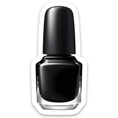 Black manicure  sticker