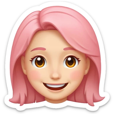 sourire et rougir sticker