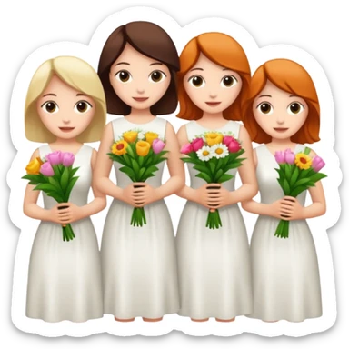 Bridal party sticker