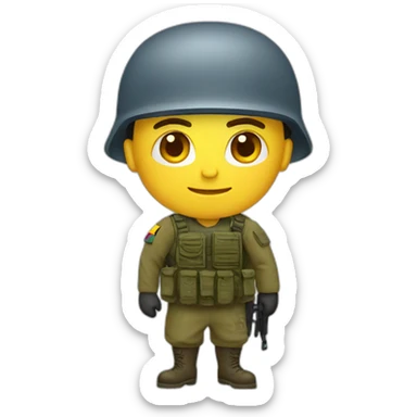 Ukrainian soldier sticker