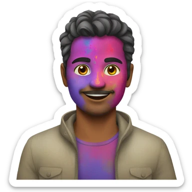 Holi sticker