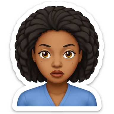 Stank face black woman  sticker