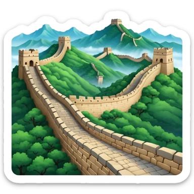 Great wall of china sticker