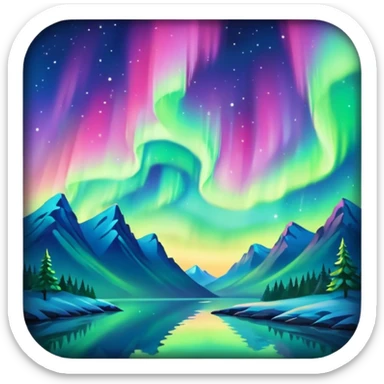 only northern light sticker