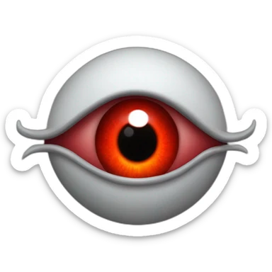 Devil eye Red demon sticker