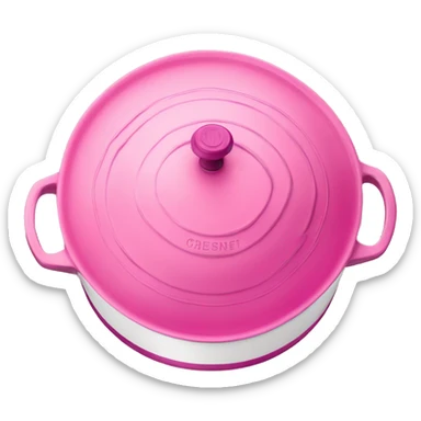 Pink le creuset Dutch oven sticker