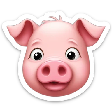 Pig funny sticker