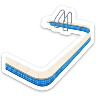 swimming pool with water sticker