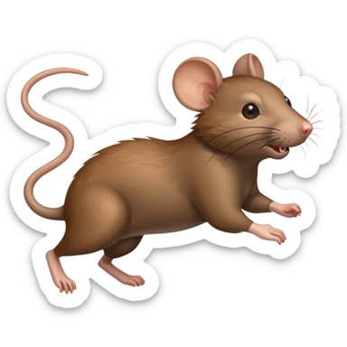 rat running on 4 sticker